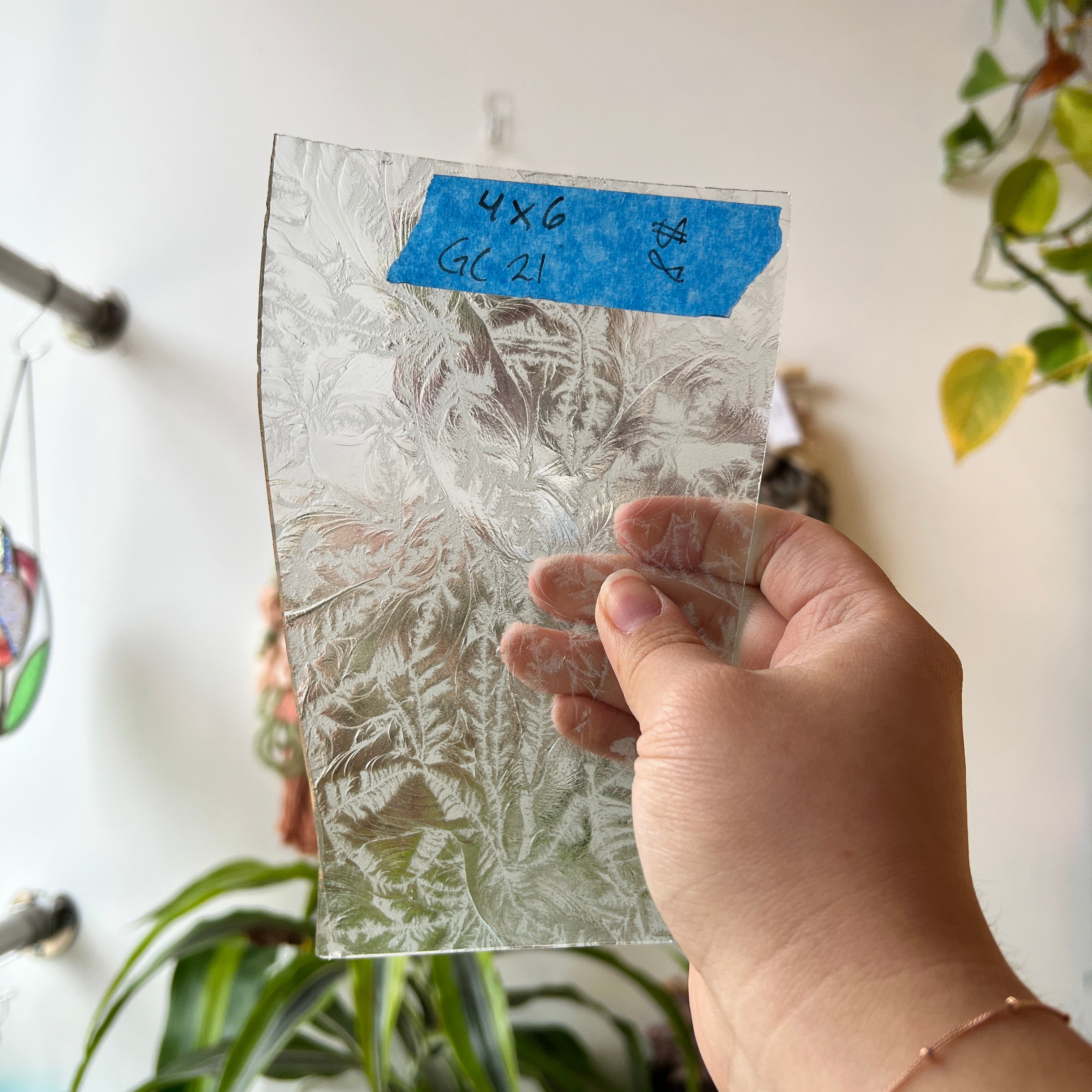 Clear Glue Chip Sheet Glass Colorado Glassworks GC21 (4x6in)