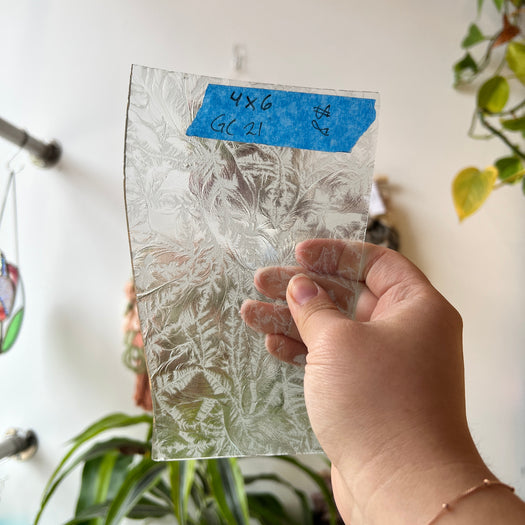 Clear Glue Chip Sheet Glass Colorado Glassworks GC21 (4x6in)