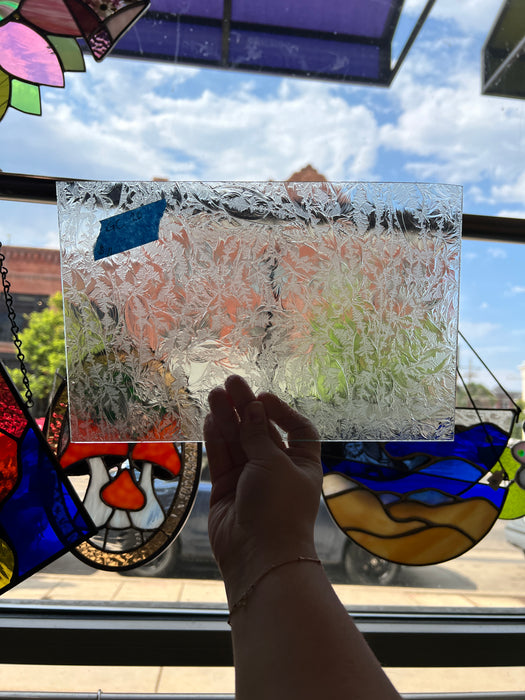 Clear Glue Chip Sheet Glass Colorado Glassworks
