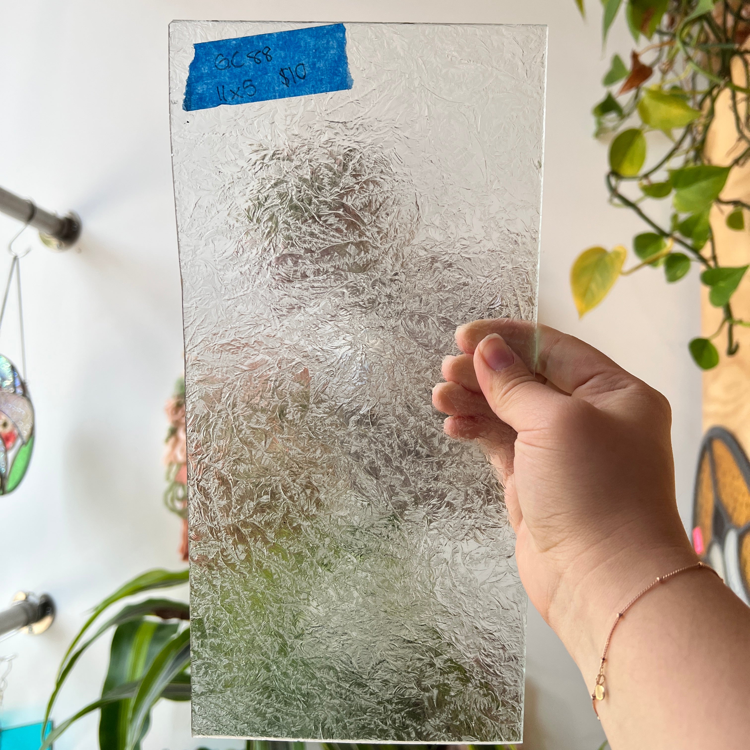 Clear Glue Chip Sheet Glass Colorado Glassworks GC88 (11x5in)