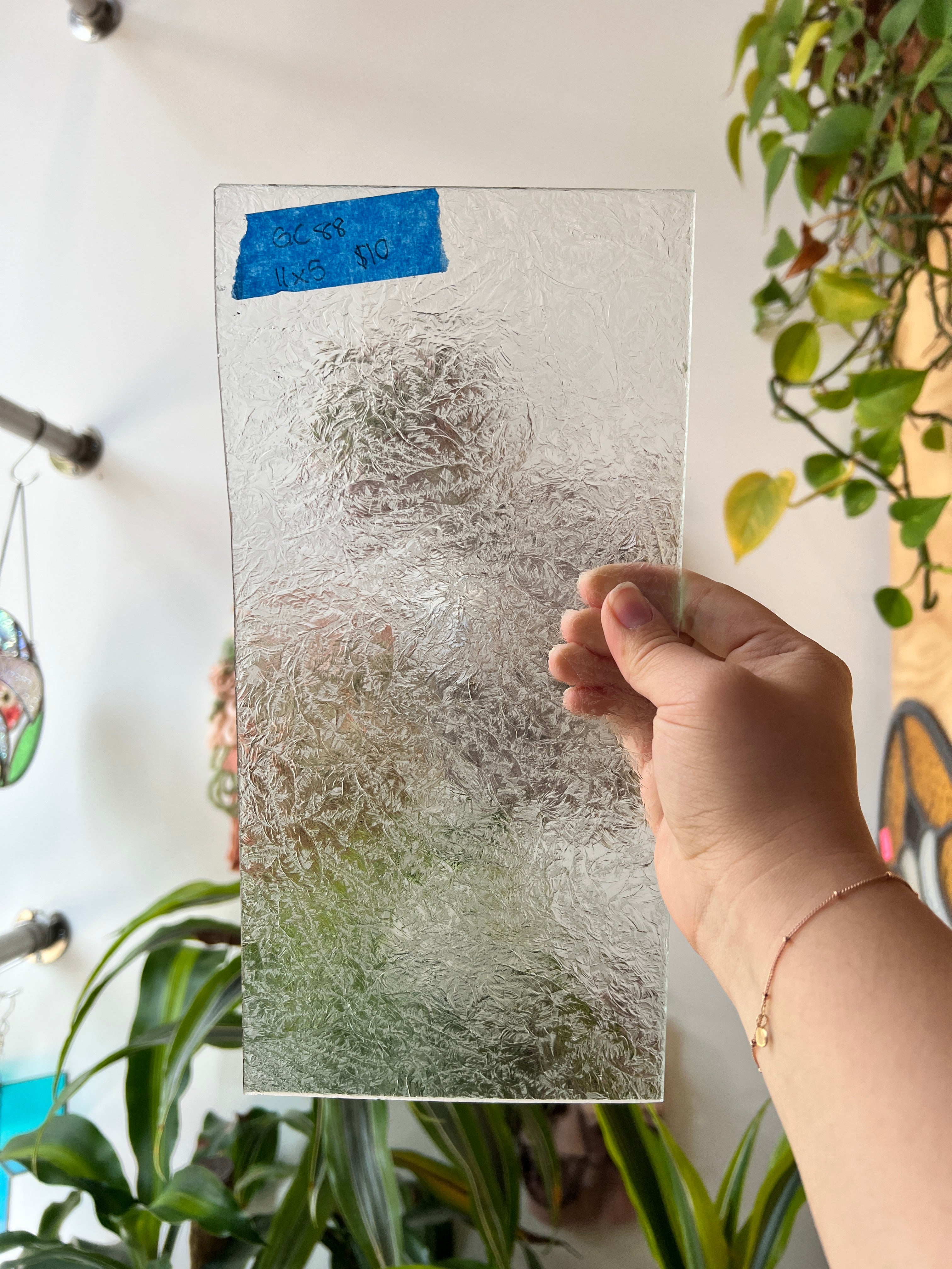 Clear Glue Chip Sheet Glass Colorado Glassworks GC88 (11x5in)