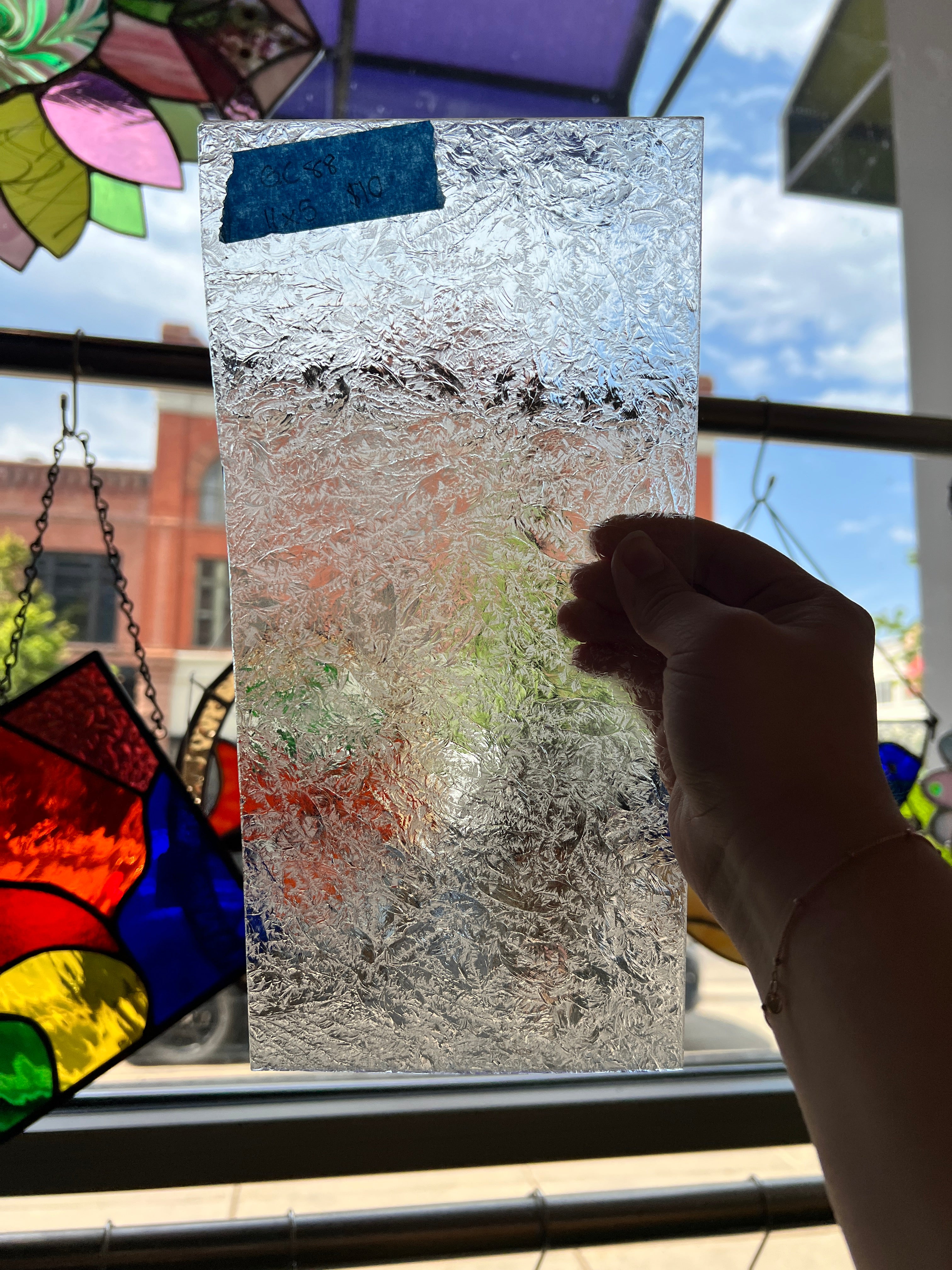 Clear Glue Chip Sheet Glass Colorado Glassworks