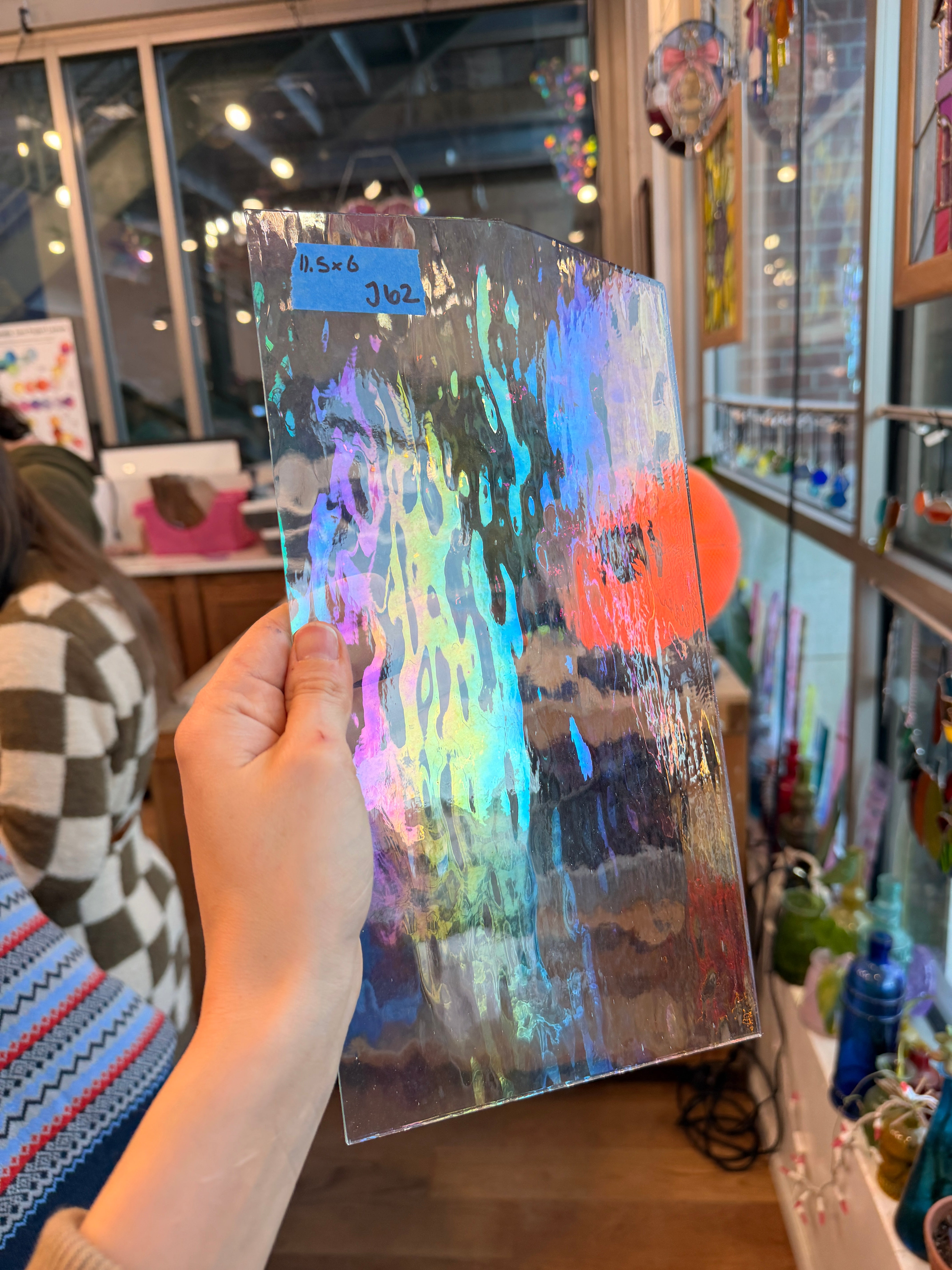 Clear Iridescent Waterglass Oceanside Sheet Glass Colorado Glass Works