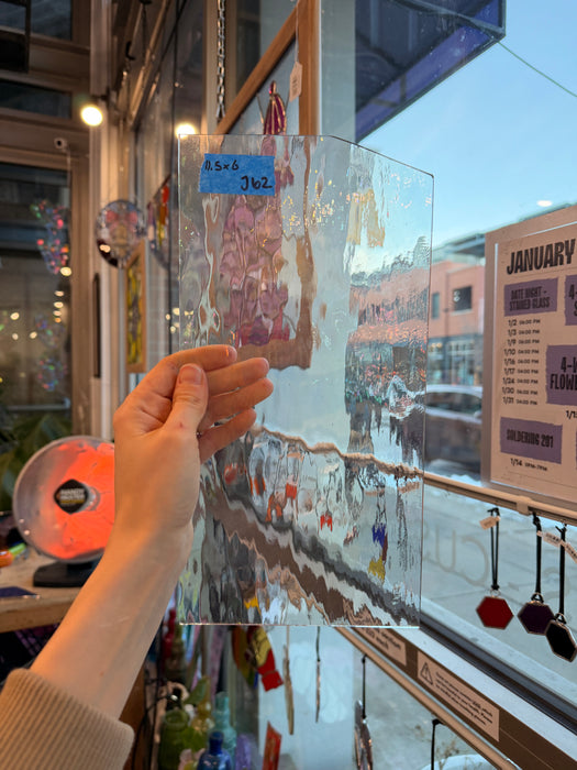 Clear Iridescent Waterglass Oceanside Sheet Glass Colorado Glass Works