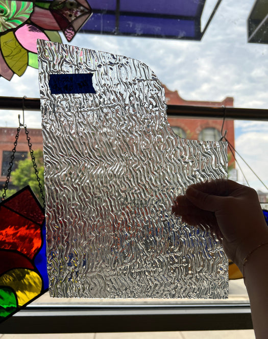 Clear Vintage Ripple Sheet Glass Kokomo