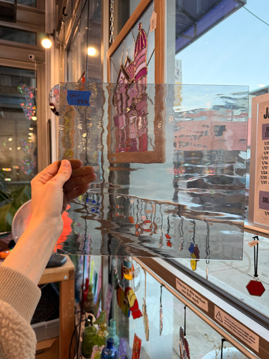 Gray Oceanside Waterglass Fusible 96 COE Sheet Glass Colorado Glassworks