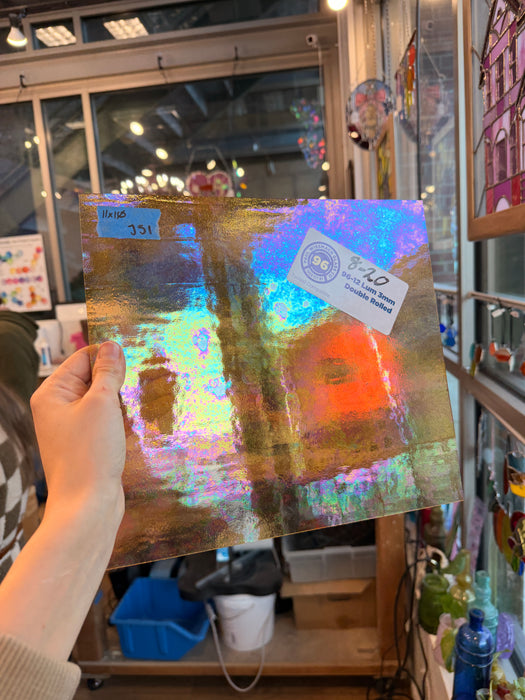 Cinnamon Amber Luminescent 96 COE Wissmach (WI 96 12 LUM) Sheet Glass Colorado Glassworks