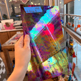 Vintage Red Transparent Iridescent Spectrum Sheet Glass Colorado Glassworks 11.5x6.5in (SP-47516205)