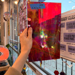 Vintage Red Transparent Iridescent Spectrum Sheet Glass Colorado Glassworks