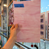 Pink White Wispy Spectrum Sheet Glass Colorado Glassworks