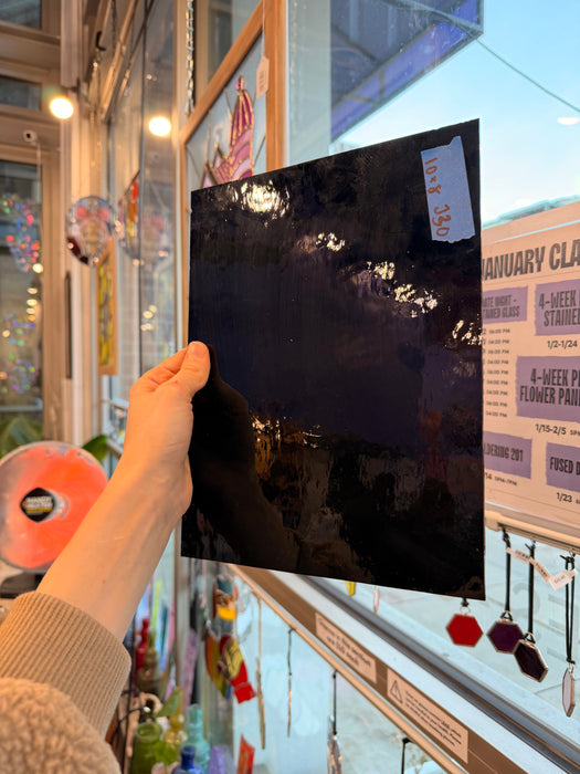 Black Opal Sheet Glass Colorado Glassworks