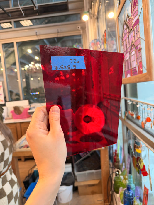 Red Transparent Spectrum Sheet Glass Colorado Glassworks