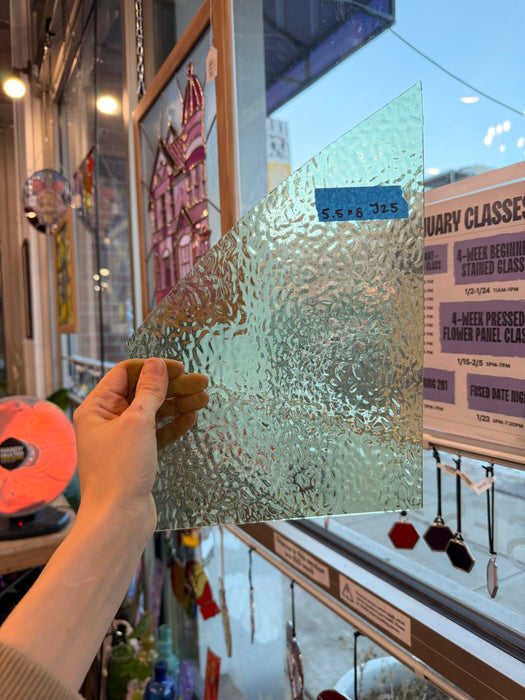 Mint English Muffle Transparent Sheet Glass Colorado Glass Works 8x5.5in (WM-37476397)