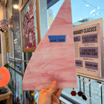 Pink White Wispy Spectrum Sheet Glass Colorado Glassworks