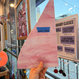 Pink White Wispy Spectrum Sheet Glass Colorado Glassworks
