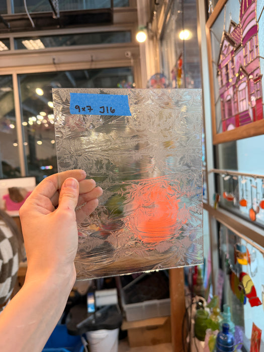 Clear Glue Chip Texture Sheet Glass Colorado Glassworks