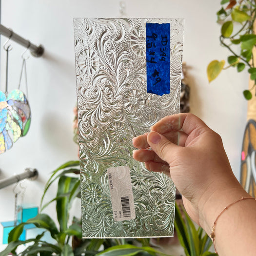 Floreal Clear Textured (IM 512) Sheet Glass Colorado Glassworks
