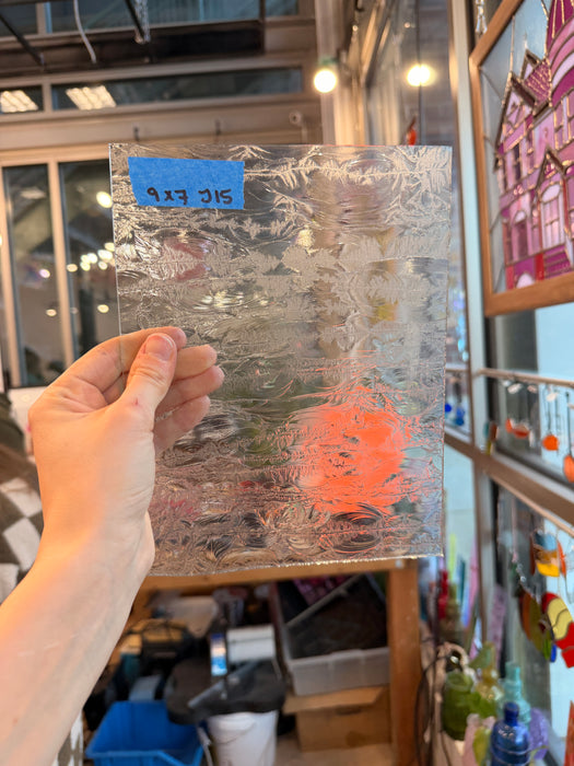 Clear Glue Chip Texture Sheet Glass Colorado Glassworks