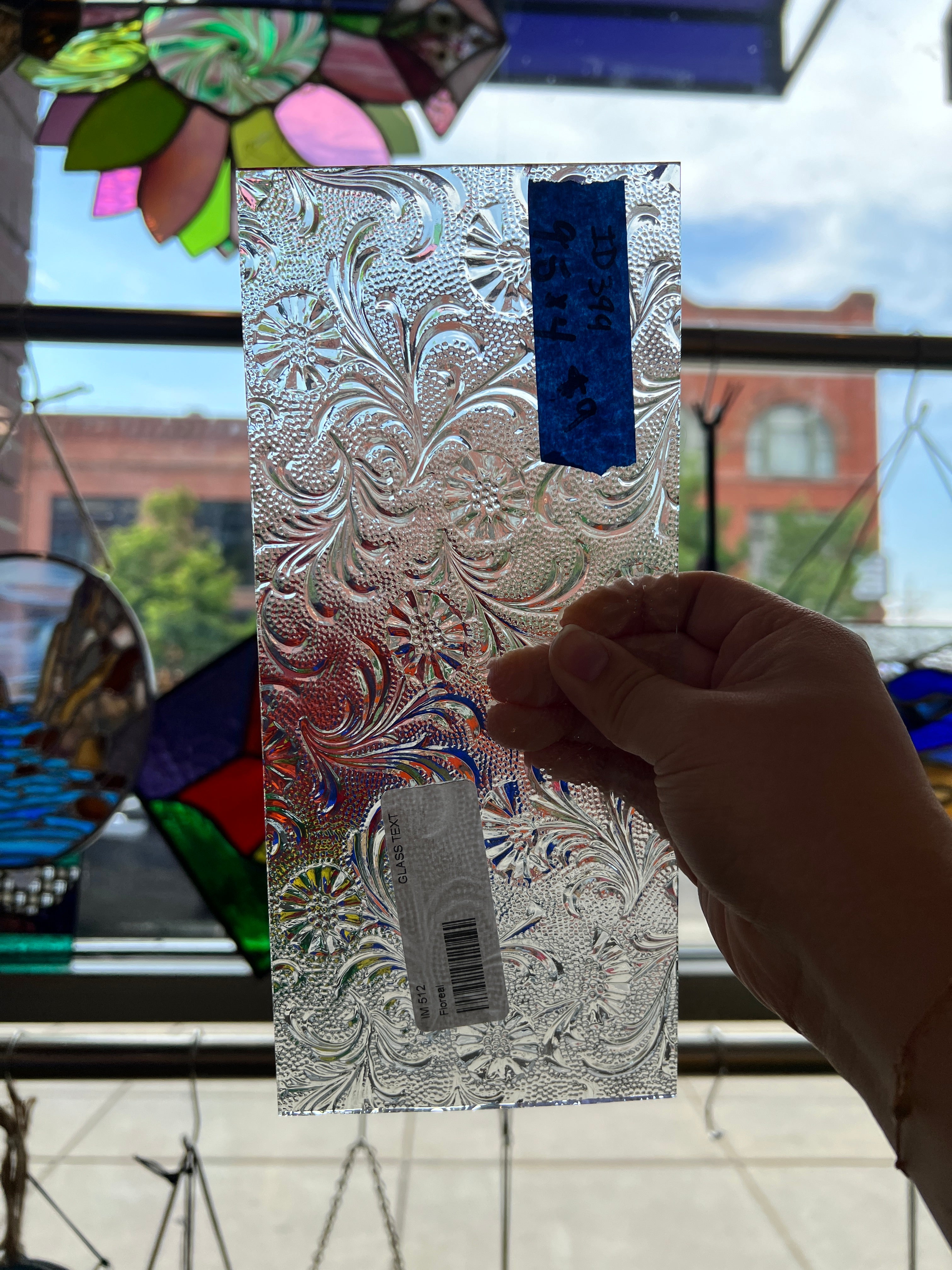 Floreal Clear Textured (IM 512) Sheet Glass Colorado Glassworks