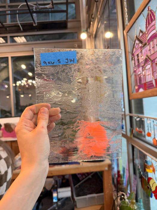 Clear Glue Chip Texture Sheet Glass Colorado Glassworks