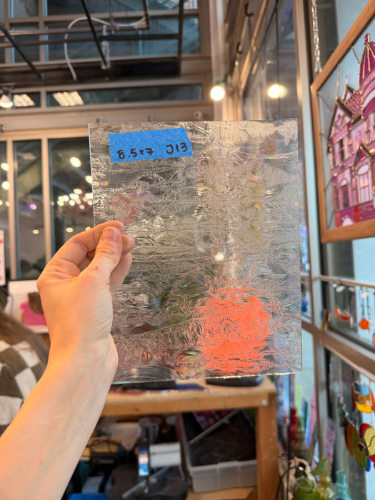 Clear Glue Chip Texture Sheet Glass Colorado Glassworks