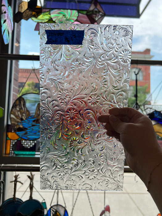 Floreal Clear Textured (IM 512) Sheet Glass Colorado Glassworks