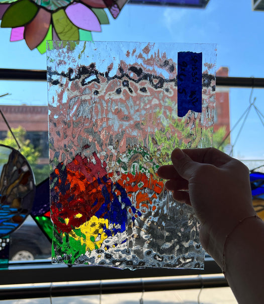 Seedy Clear Spectrum Sheet Glass Colorado Glass Works