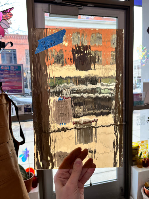 Vintage Spectrum Transparent Waterglass Sheet Glass Colorado Glassworks