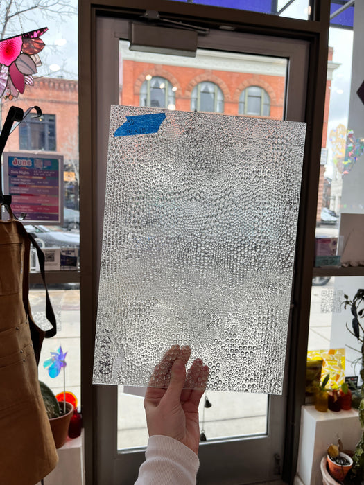 Rare Croco Discontinued Glass Sheet Glass Colorado Glass Works