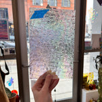 Iridescent Clear Florentine Wissmach Sheet Glass Colorado Glass Works
