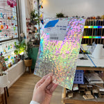 Iridescent Clear Florentine Wissmach Sheet Glass Colorado Glass Works