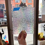 Iridescent Clear Florentine Wissmach Sheet Glass Colorado Glass Works