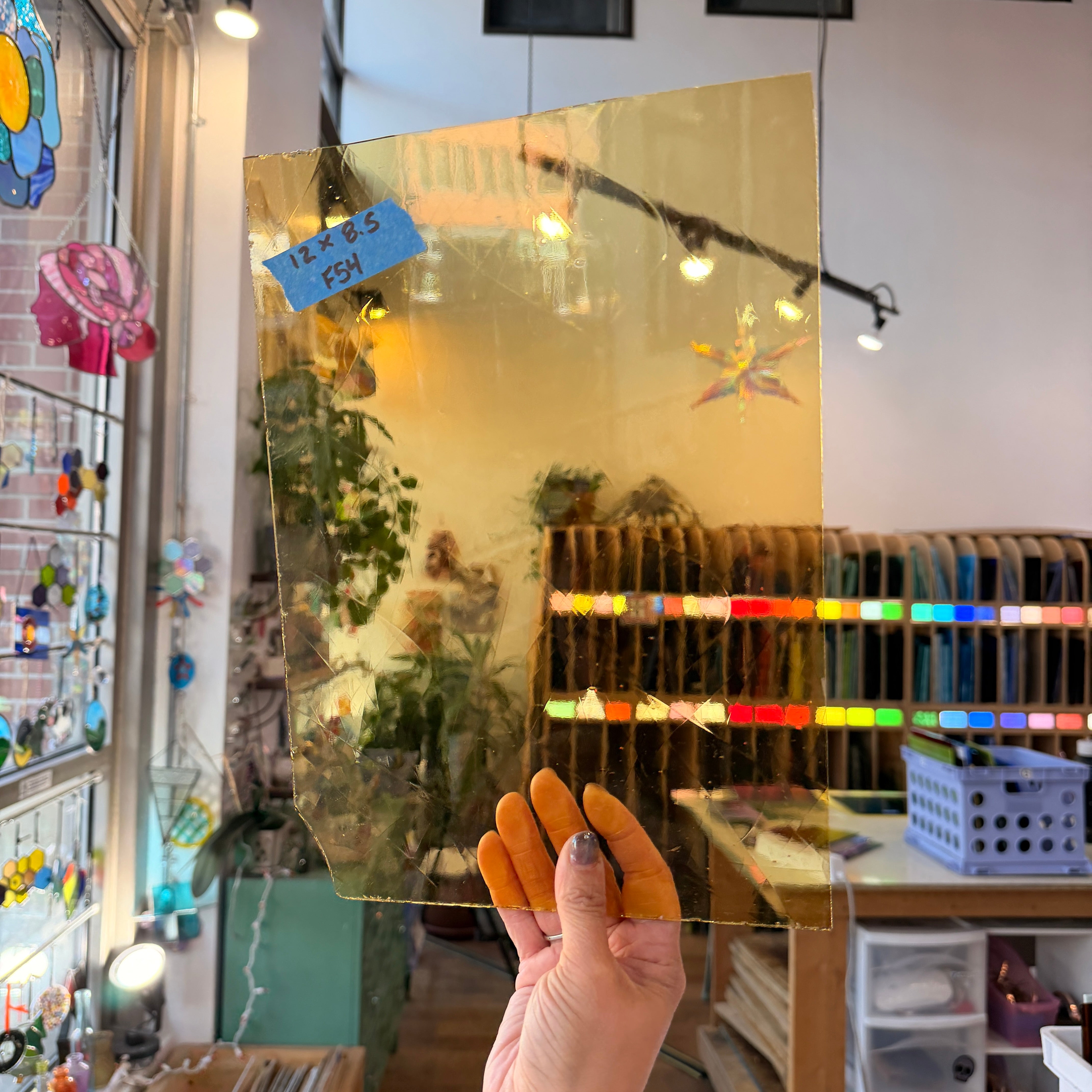 Light Amber Spectrum Artique Sheet Glass Spectrum 12x8.5in (SP-72301869)