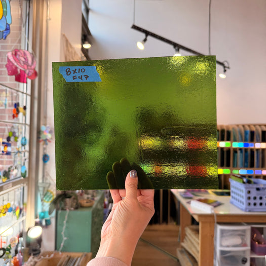 Transparent Green Kokomo Sheet Glass Kokomo 10x8in (KO-35806253)