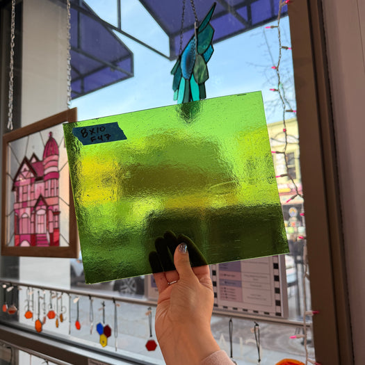 Transparent Green Kokomo Sheet Glass Kokomo