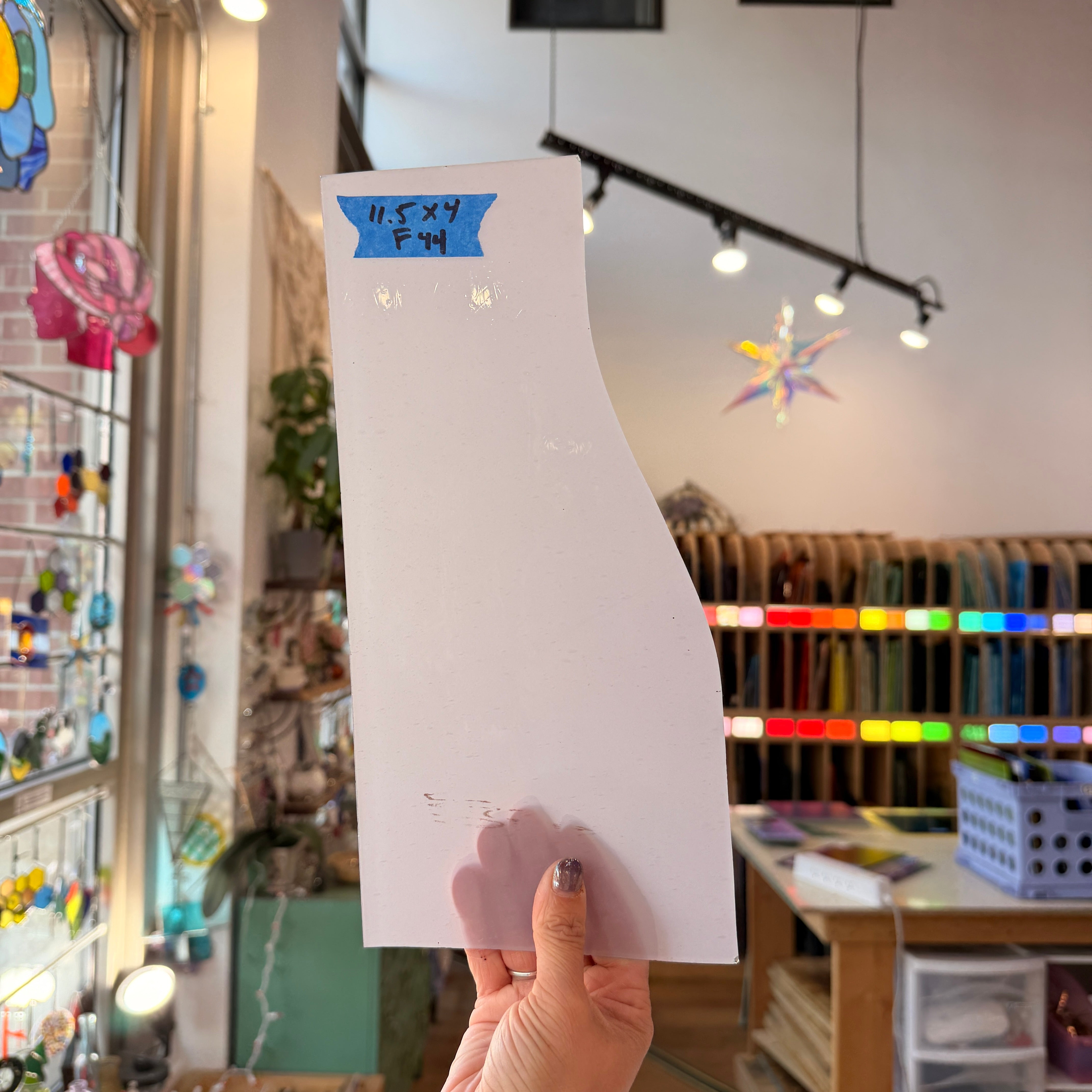 Light Purple Opal Vintage Flash Glass Sheet Glass Colorado Glassworks