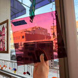 Vintage Medium Purple Transparent Spectrum Sheet Glass Colorado Glassworks 9x8.5in (SP-65127213)
