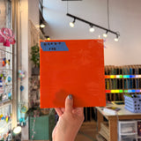 Orange Opaque Kokomo Sheet Glass Colorado Glassworks 6.5x6.5 (KO-99066925)