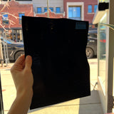 Black Waterglass Oceanside Fusible 96 COE (1009WF) Sheet Glass Colorado Glassworks