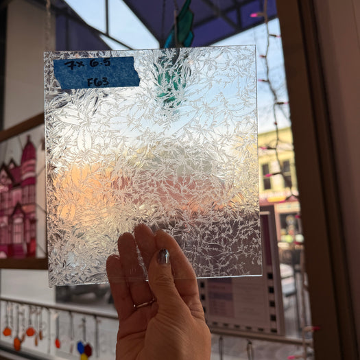 Vintage Glue Chip Sheet Glass Colorado Glassworks