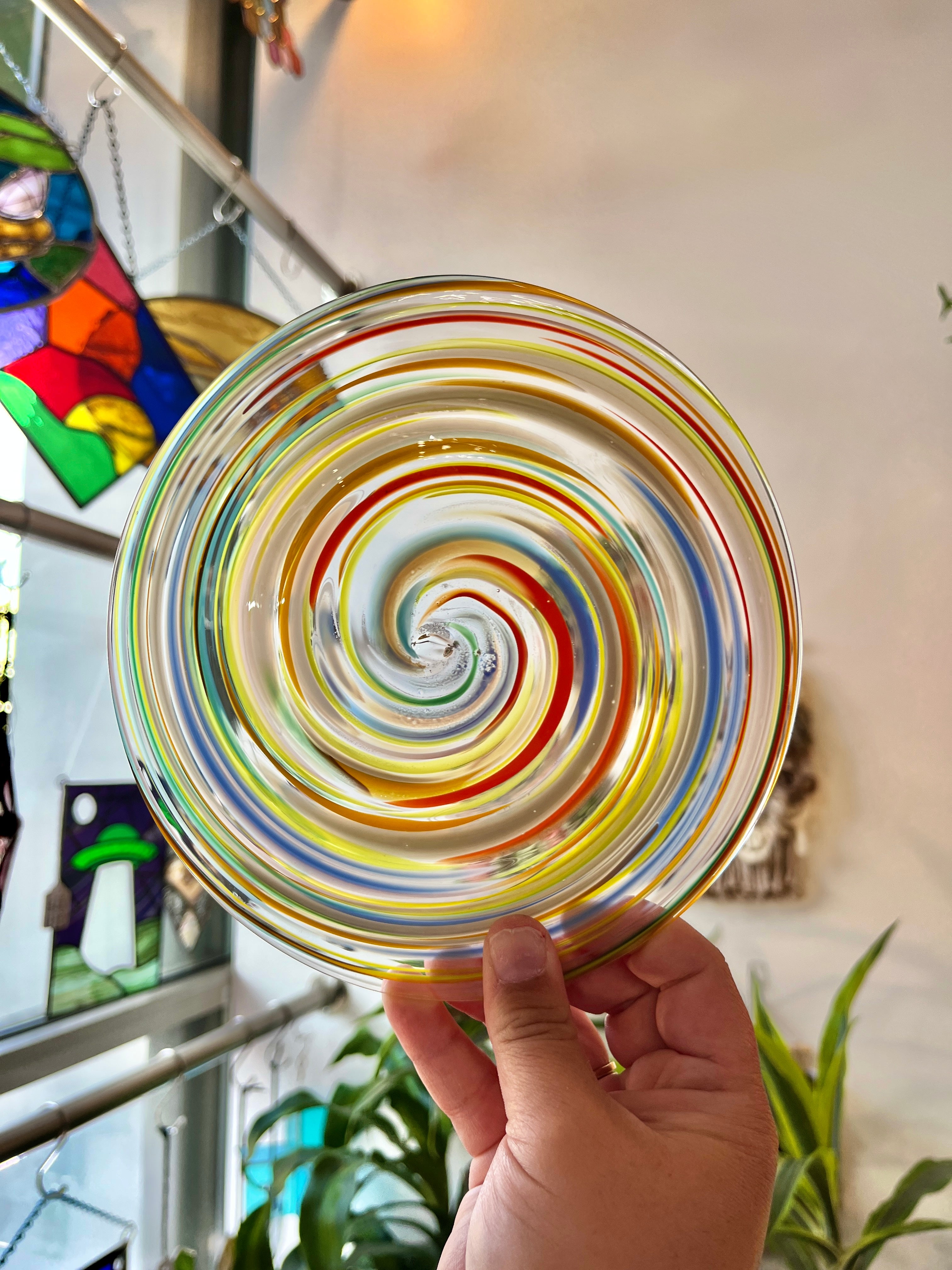 All The Things Swirl Rondel Sheet Glass Colorado Glassworks
