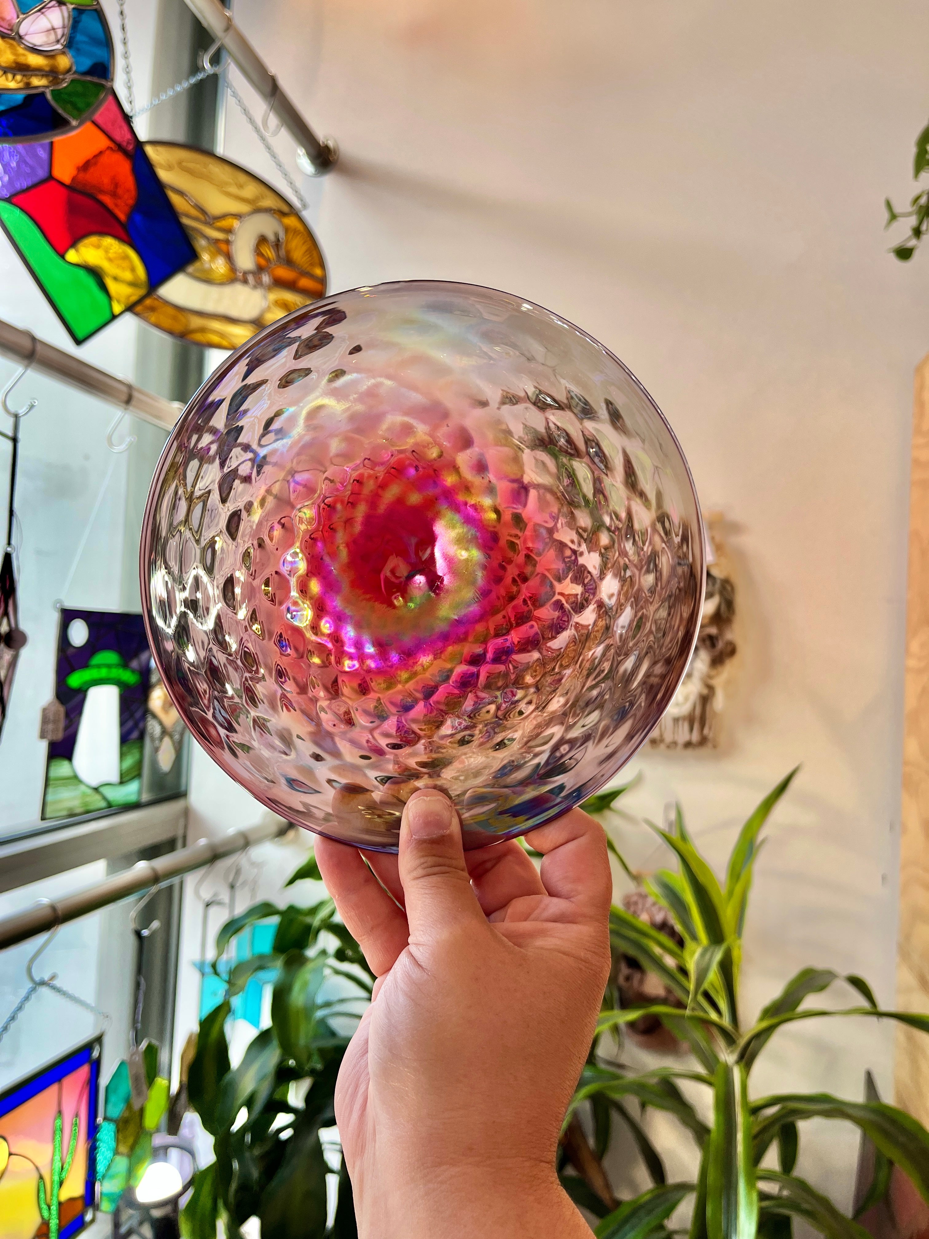 Irid Goth Rondel Sheet Glass Colorado Glassworks