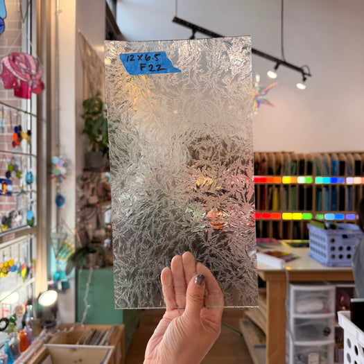 Vintage Glue Chip Sheet Glass Colorado Glassworks 12x6.5in (GC-76135725)