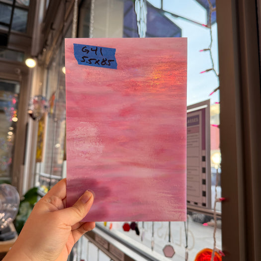 Pink Opaque Iridescent Choice Colorado Glassworks