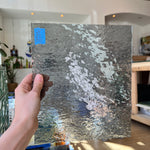 Pale Gray Rough Rolled Oceanside Fusible 96 COE (180.8RRF) Sheet Glass Colorado Glassworks
