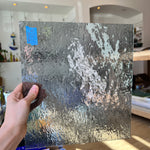 Pale Gray Rough Rolled Oceanside Fusible 96 COE (180.8RRF) Sheet Glass Colorado Glassworks OS-PALEGRAY-RR (12x12in)