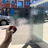 Pale Gray Rough Rolled Oceanside Fusible 96 COE (180.8RRF) Sheet Glass Colorado Glassworks