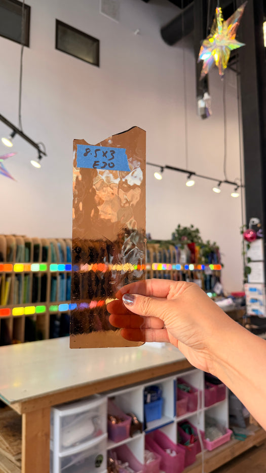 Taupe Mouth Blown Glass Sheet Glass Colorado Glassworks