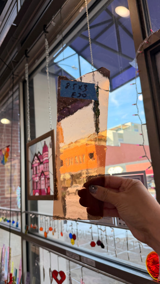 Taupe Mouth Blown Glass Sheet Glass Colorado Glassworks