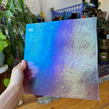 Iridescent Light Purple Bullseye Transparent Neolavender Fusible Sheet Glass Colorado Glassworks